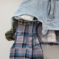 Patchflare Denim Skirt