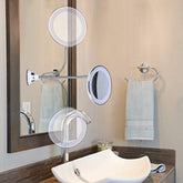 FlexiGlow™ - Adjustable Gooseneck LED Magnifying Mirror
