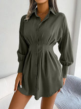 SleekFit™ Asymmetric Lantern Sleeve Dress High-Waist | Elegant Fit | Statement Style