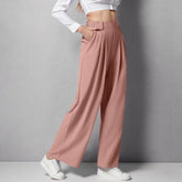 High Waist Straight Loose-Fit Tapered Trousers,👖 Effortlessly Chic, Perfectly Comfortable!