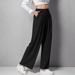High Waist Straight Loose-Fit Tapered Trousers,👖 Effortlessly Chic, Perfectly Comfortable!