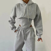 Stay Comfortable and Stylish with the TrendyFit™ Three-Piece Lounge Set