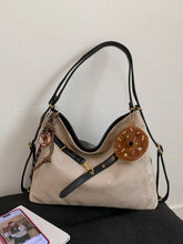 Adjustable Strap Handbag with Charm