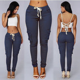 Redefine Casual Style with Women's Multi-Bag Casual Pants