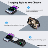 MagCharge 3-in-1 Foldable Wireless Charger