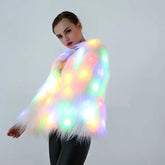 FurGlow | Shine Bright in Winter with a Stylish LED Fur Coat