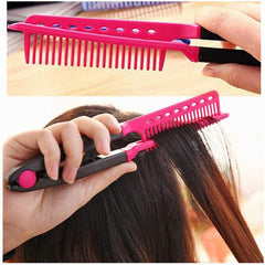 Hair Styling Clip & Straightening Comb – Achieve Salon-Quality Hair Instantly! 💇♀️ (2pcs)