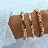 ChicLayers™ Snake Bone Bracelet Set – Retro Elegance for Modern Women 2 sets