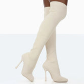 Elevate Your Style with EleganceStretch™ High Heel Stretch Boots