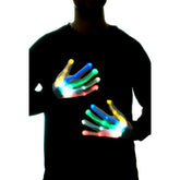 GlowGrasp | Illuminate Your Halloween Look with LED Skeleton Hand Gloves