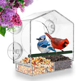 Breezy Window Bird Feeder | Clear Acrylic, Easy to Clean