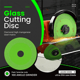 Glimmer Cutting Disc | Diamond Blade for Angle Grinder, Ultra-Thin, Fast Cuts