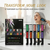 Hara Hair Dye Comb Set | Non-Toxic Temporary Hair Color, Easy Washout