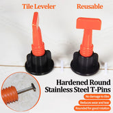 Reusable Tile Leveling System Kit – Perfect Precision for Every Tile! (50pcs)
