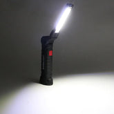 LED Tactical Flashlight – USB Rechargeable, Waterproof, and Magnetic Hanging Work Light! 🔦💪