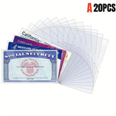 Plastic Card Holder and Protective Sleeve for Credit, Insurance & ID Card Protector Sleeve Waterproof, Durable | Free Shipping