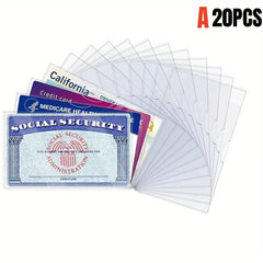 Plastic Card Holder and Protective Sleeve for Credit, Insurance & ID Card Protector Sleeve Waterproof, Durable | Free Shipping
