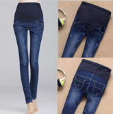 High-Waisted Maternity Jeans for Pregnant Women