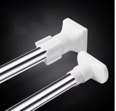 2x Telescopic Adjustable Clothes Dryer Tension Rod – Multipurpose and Reliable!