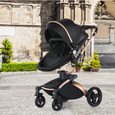 Elevate Your Baby's Comfort with LuxRide™ High-Landscape 3-in-1 Baby Stroller