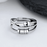 Astra Fidget Ring | Sterling Silver, Adjustable Anxiety Relief
