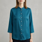 Bergamo Relaxed Mandarin Blouse