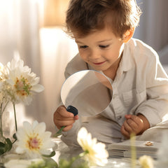 BreezeLift Magnifying Glass | 5X Hands-Free Magnifier for Reading and Crafting