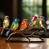 Breezy Bird Decoration | Colorful Glass Accent