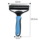 Daily Coat Rake | 2-In-1 Deshedding And Dematting Comb For Medium To Large Dogs