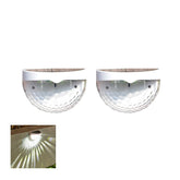 Duskline Solar Fence Lights | Auto Sensor Outdoor Accent Lighting | Weather-Resistant 2-Pack