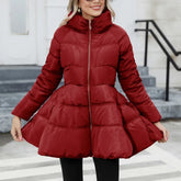 Winter Warm Slim-Fitting Big Skirt Coat – Elevate Your Winter Style