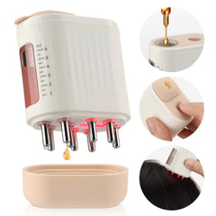 Electric Scalp Oil Application Wand | Scalp Massager with Red Light Therapy & Vibration | Hair Growth & Care, IPX5