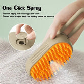 Felyra — Cat Grooming Brush with One-Button Spray and Shedding Control