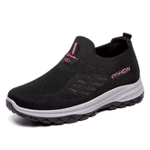FlexEase Women's Mesh Slip-On Support Shoes | Cushioned Wide-Toe Walking Comfort