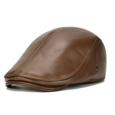 Fredo Leather Flat Cap