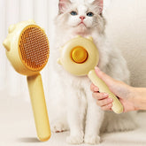 FurEase — Self-Cleaning Slicker Brush for Cats and Dogs