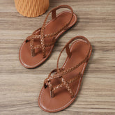 Ischia Woven Flat Sandals