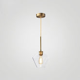 Industrial Vintage Glass Pendant Light – Elegant Kitchen Pendant Lighting for Home Decor, Clear Glass Shade, Easy Installation