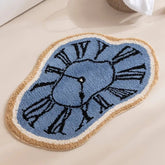 Infinity Clock Bath Mat – Soft Acrylic Mat with Hypnotic Design for Stylish Comfort