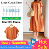 Juniper Linen-Cotton Maxi Dress | Breathable Easy-Care Warm Weather Style
