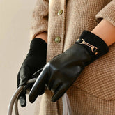 Liora Women's Leather Gloves | Cashmere Lined for Warmth