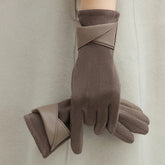 Liora Women's Leather Gloves | Warm Suede Lining, Tailored Fit