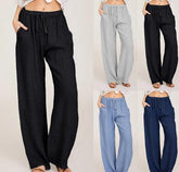 Luma Cotton-Linen Wide-Leg Pants | Lightweight Breathable Summer Fit