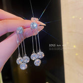 Luna Petal Zirconia Earrings | Hypoallergenic Gold-Plated Sparkle