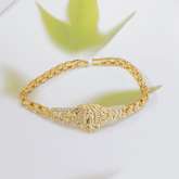 Marian Medallion Bracelet | Gold-Plated Copper Filigree Faith Jewelry