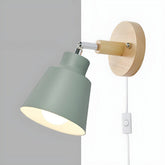 Minimalist Wooden Wall Light with Iron Accent for Modern Interiors