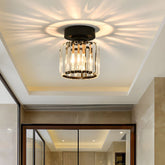 Modern Glass Flush Ceiling Light for Hallways and Living Rooms – Elegant Illumination