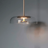 Modern Glass Pendant Light for Kitchen Island – Adjustable Height LED-Compatible Ceiling Pendant Lighting
