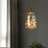 Modern Glass Pendant Light for Kitchen Island with Adjustable Height and Energy-Efficient LED Bulb – Elegant Hanging Light Fixture
