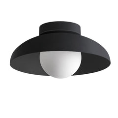 Modern White Flush Mount Ceiling Light – Minimalist Dome Design for Warm Ambient Lighting in Kitchens and Living Spaces